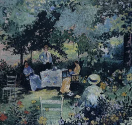 Gesellschaft im Garten